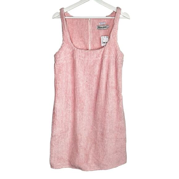 CARLEEN One of a Kind Sleeveless Sleeveless Sweater Mini Dress Pink Womens M NWT - Picture 1 of 10